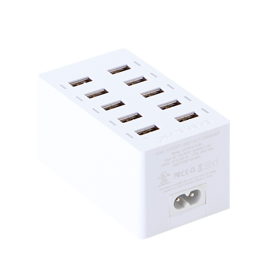 MULTICHARGER per ricarica rapida - 10 Porte